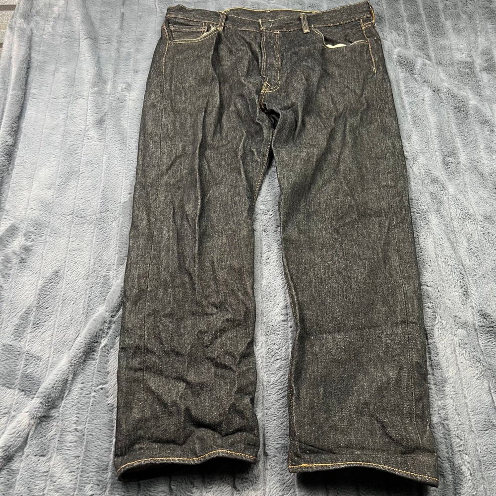 Levis 501 Original Fit Jeans Mens 38x30 Dark Wash Indigo Cotton Denim 00501-0226